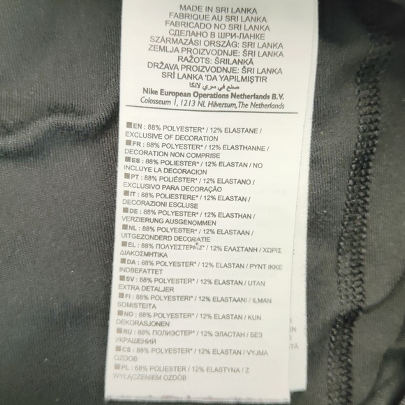 Nike Dri-Fit Black Yoga Pants Trousers Size XS UK 8 Flare Gym Running - Picture 7 of 7